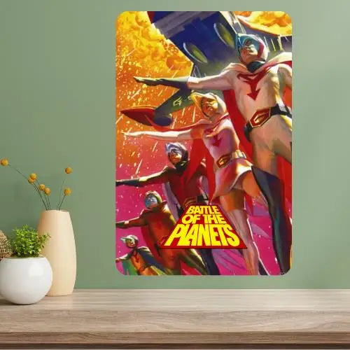 Battle of the Planets Metal TV Show Poster Sign | Retro Decor