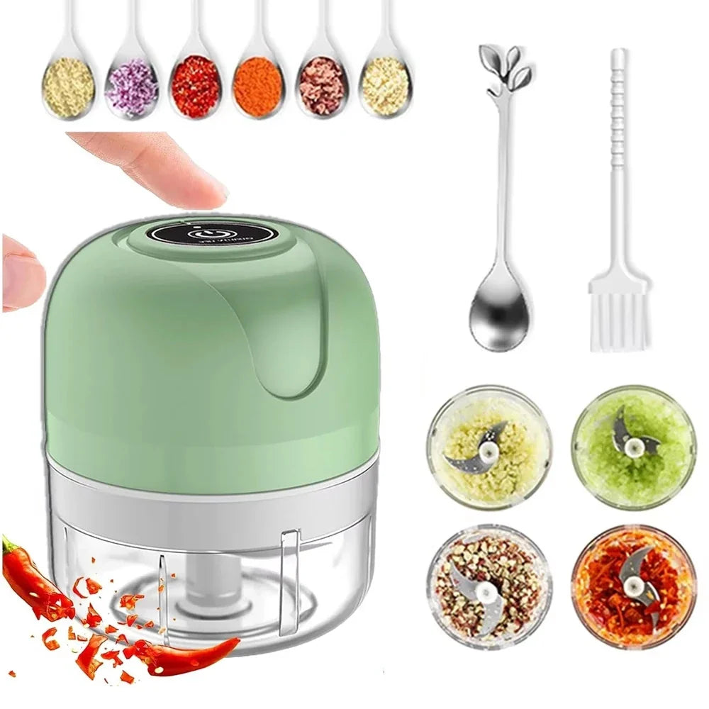 NOCCLILI USB Electric Mini Food Chopper – Garlic Masher & Grinder