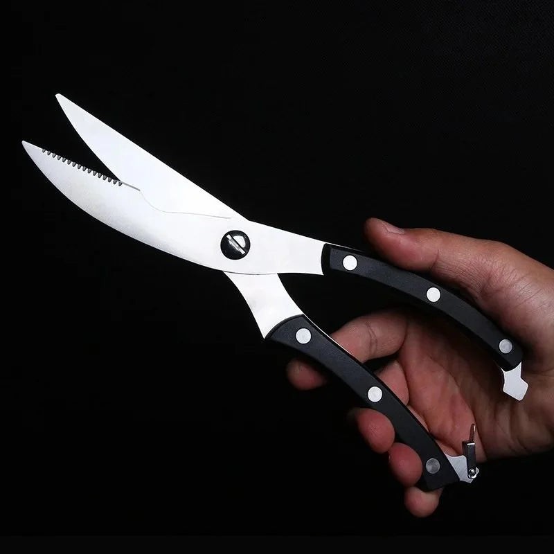 Heavy-Duty Stainless Steel Kitchen Scissors & BBQ Shears
