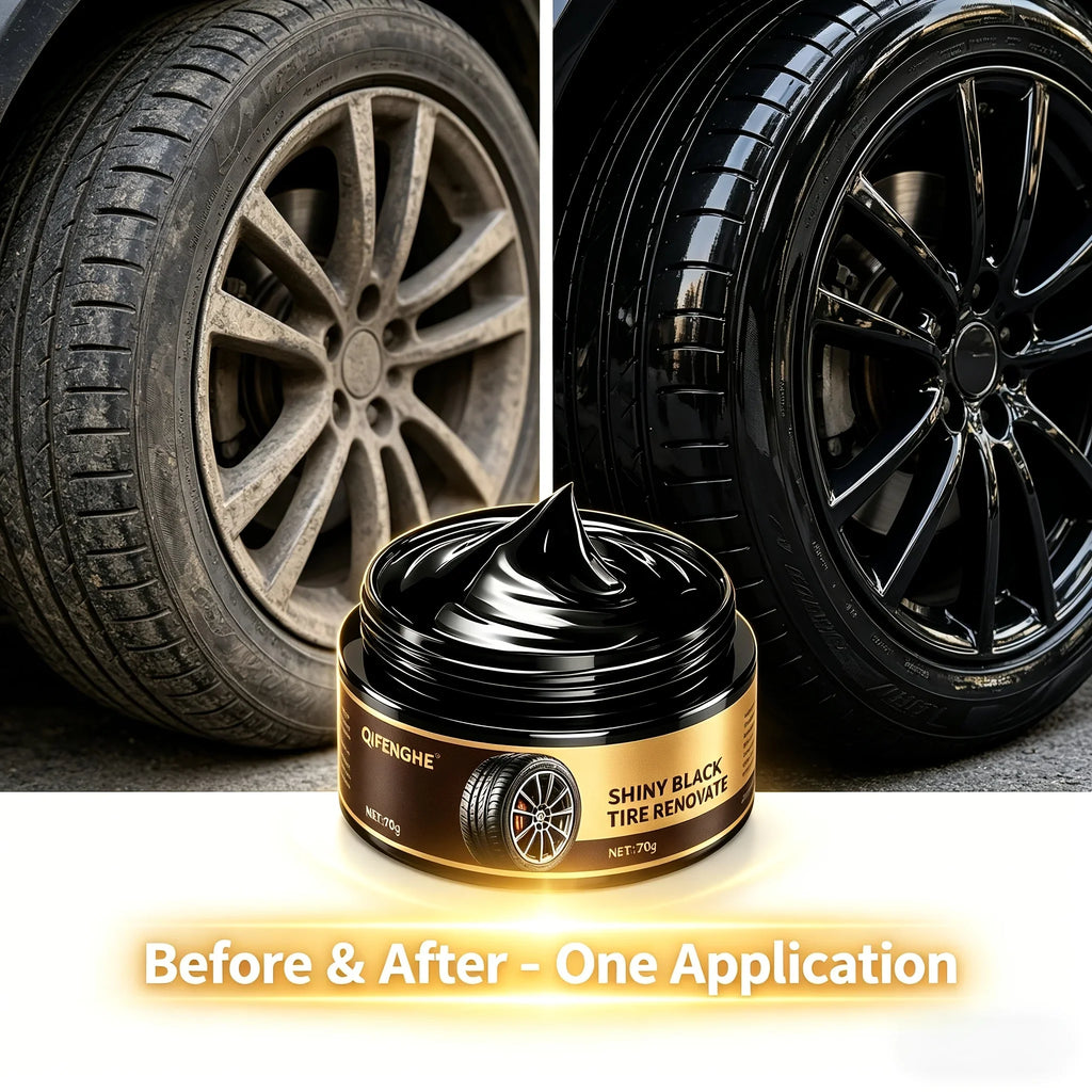 Tire Shine Paste 70g | UV Protection & Anti-Aging Tire Wax