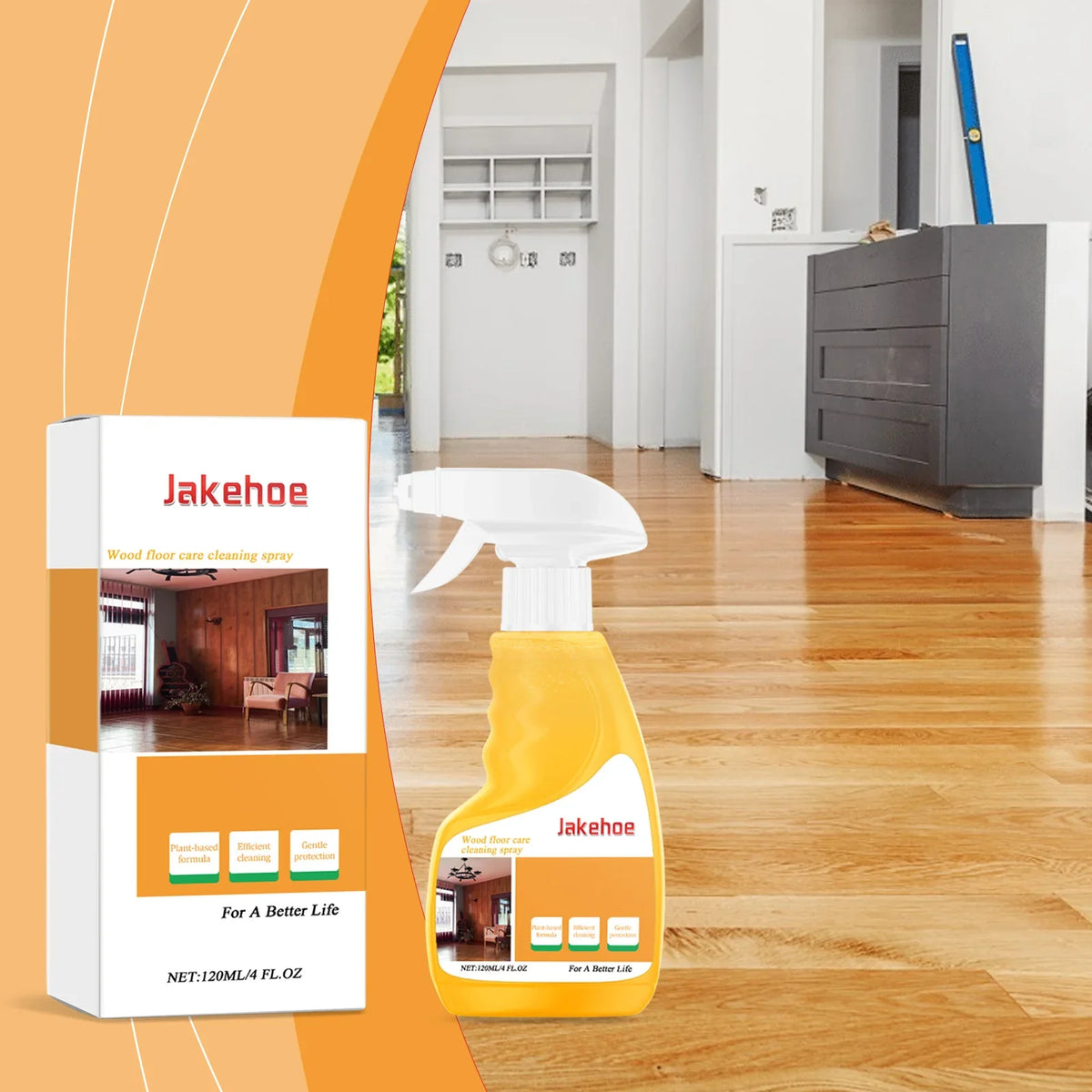 Jakehoe Wood Floor Cleaning & Polishing Spray | Beeswax
