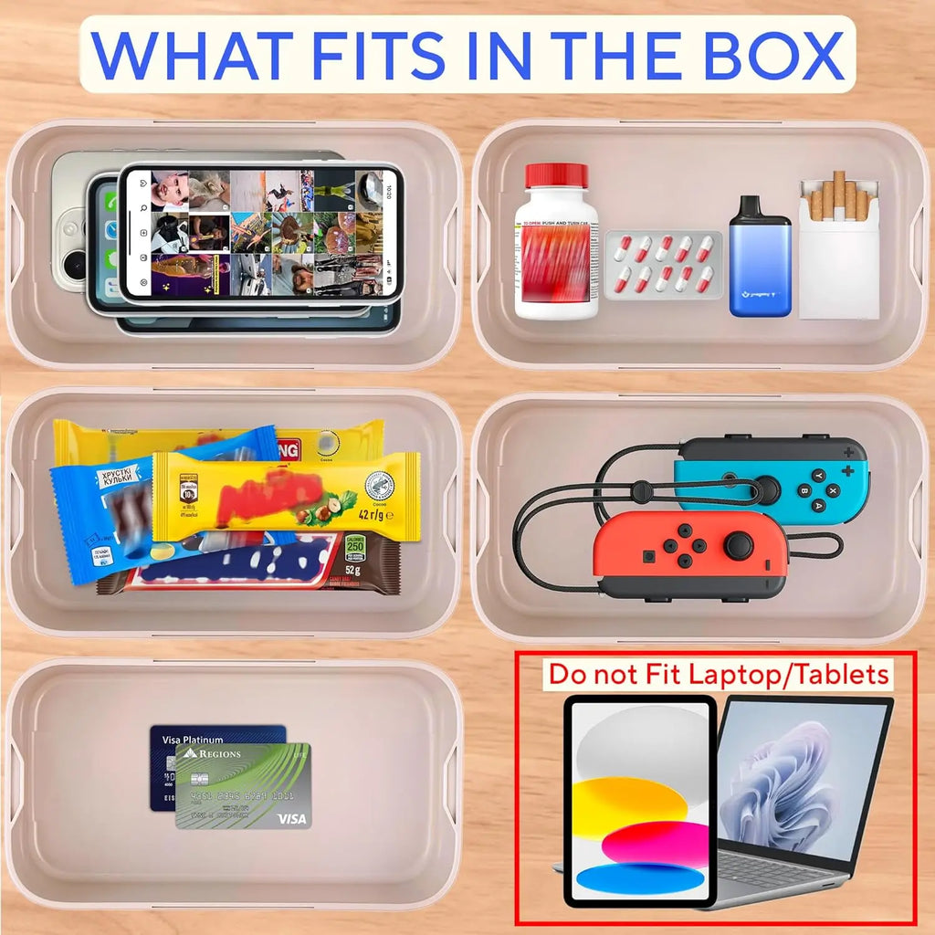 Timed Lock Box with Timer – Screen & Snack Self-Control