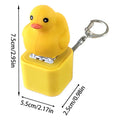 Keyboard Bag Charm Fidget Clicker Small Backpack Ornament Duck Shape