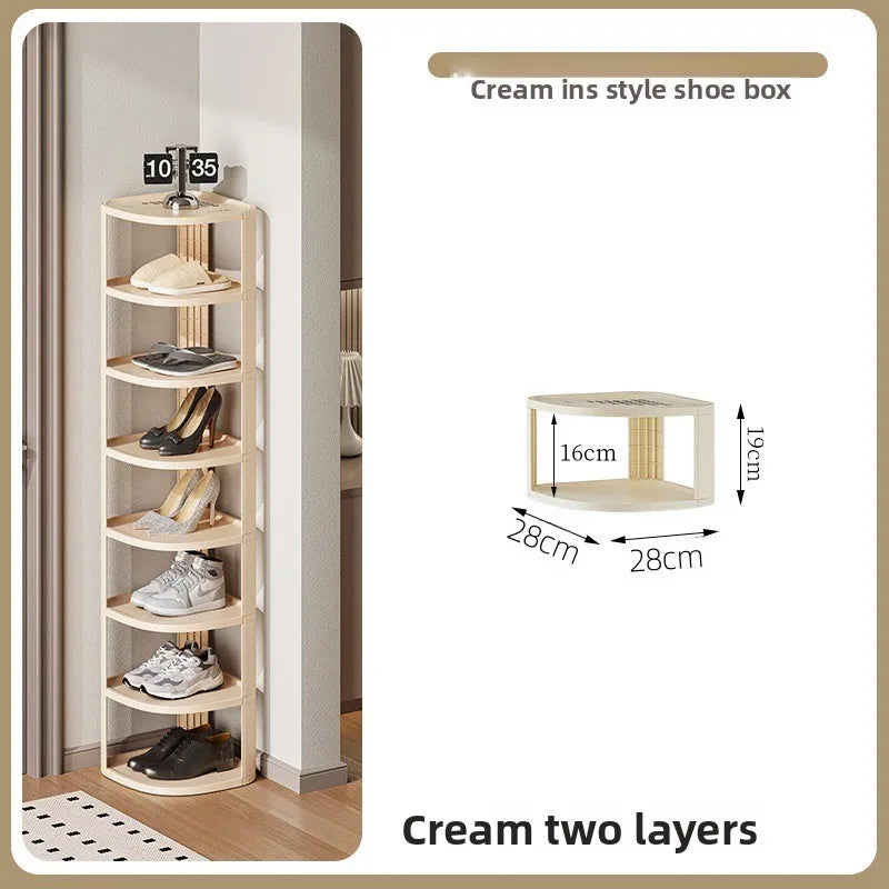 Multi-Tier Shoe Rack | Slim Entryway Organizer & Shelf
