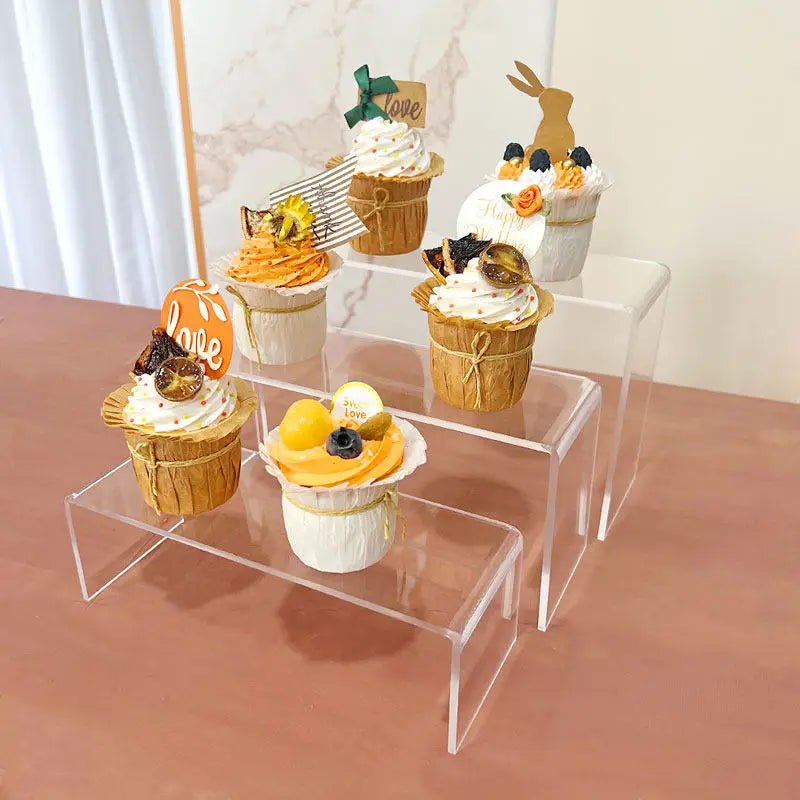 Acrylic Multi-Layer Ladder Display Stand | Dessert & Dolls