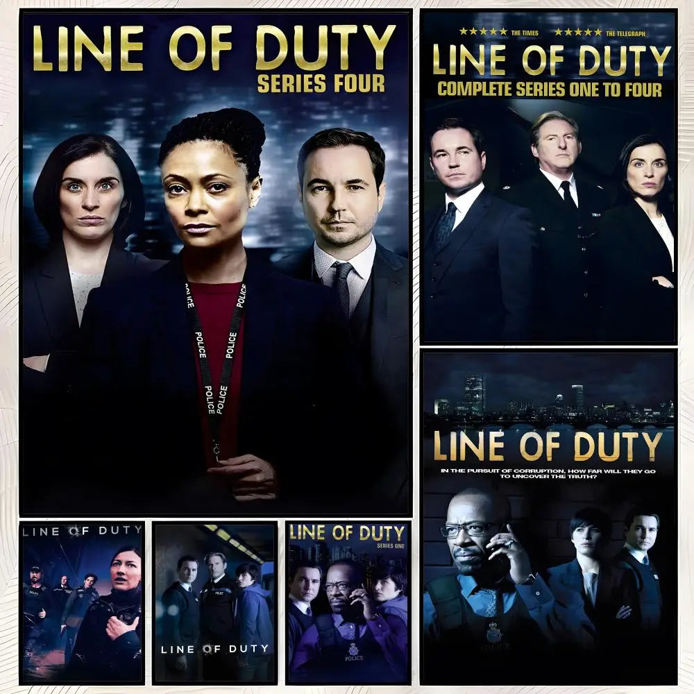 Line of Duty HD PVC Self-Stick Wall Poster | Waterproof Decor