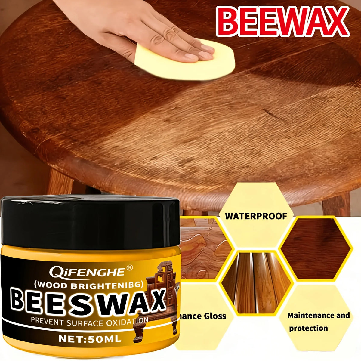 Wood Wax Polish – Long-Lasting Shine for Oak, Beech & Walnut