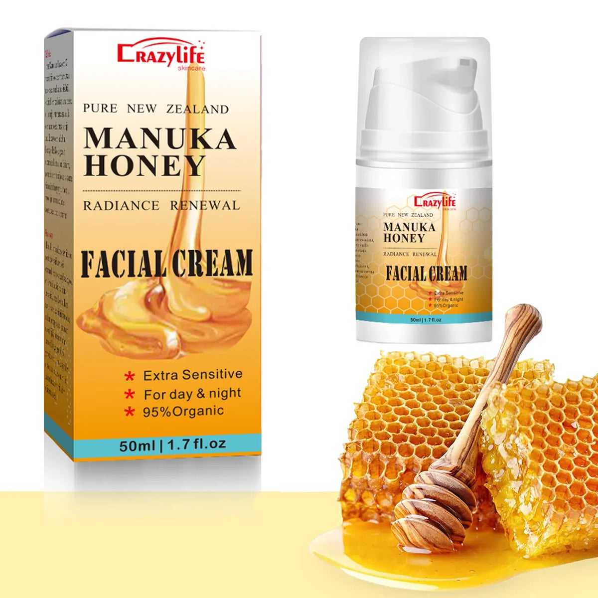 Newzealand Bee Venom Honey Facial Cream Firming Lifting Skin