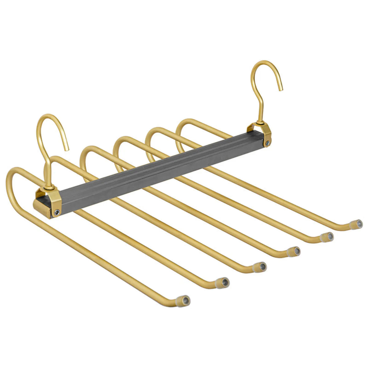 6-in-1 Aluminum Alloy Pants Hanger | Space-Saving Organizer
