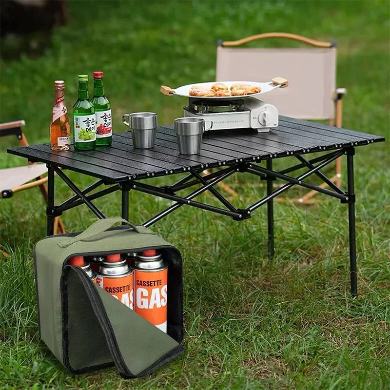 Camping Gas Canister Organizer Bag Carry Multipurpose Outdoor Picnic