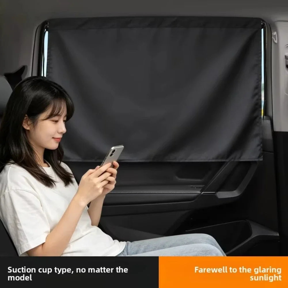 Car Window Sunshade – UV Protection Side Curtain for Kids