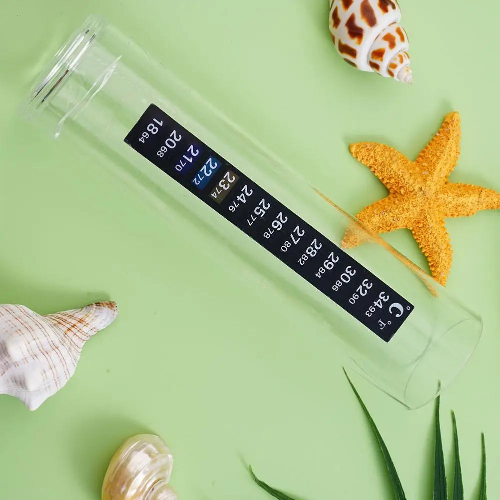 Aquarium Stick-On Thermometer Strip – Dual °C/°F Fish Tank