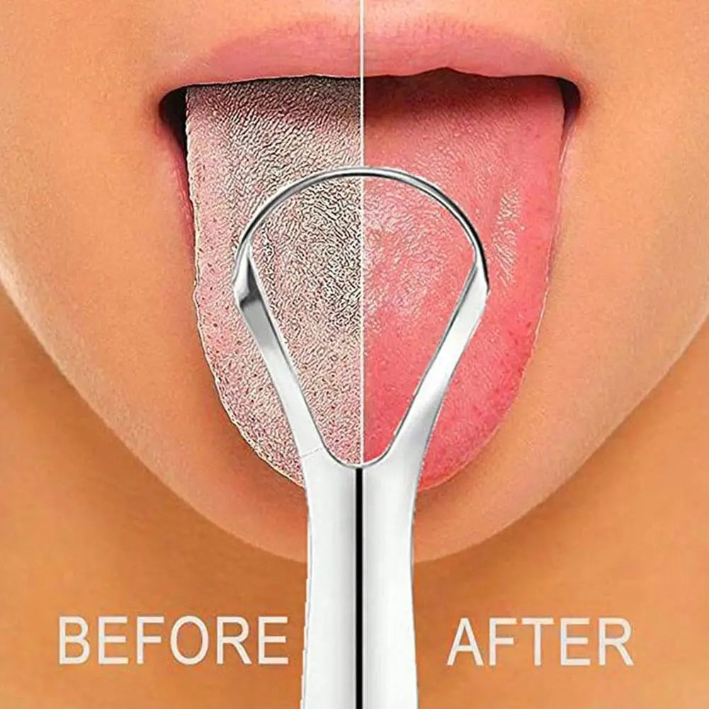 Stainless Steel Tongue Scraper for Fresh Breath & Oral Care