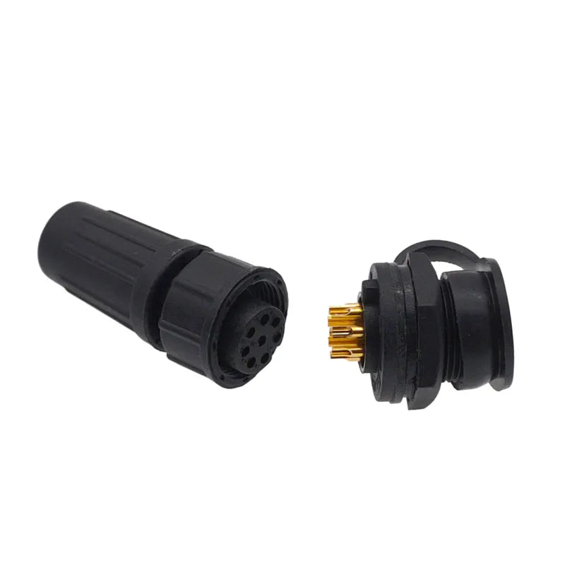 10-Pack IP67 Waterproof 24-Pin Connector Plug & Socket Set