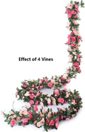 Artificial Silk Rose Vine Garland | Wedding & Home Wall Decor