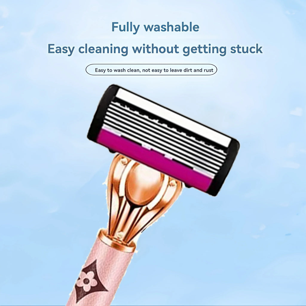 6-Blade Women's Manual Razor | Full Body Hair Removal