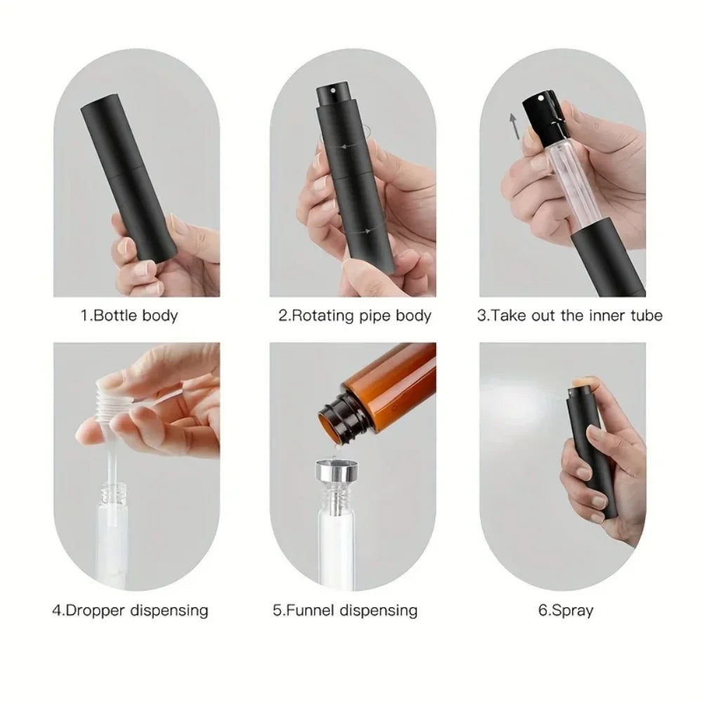 10ml Aluminum Refillable Perfume Atomizer – Travel Spray Bottle