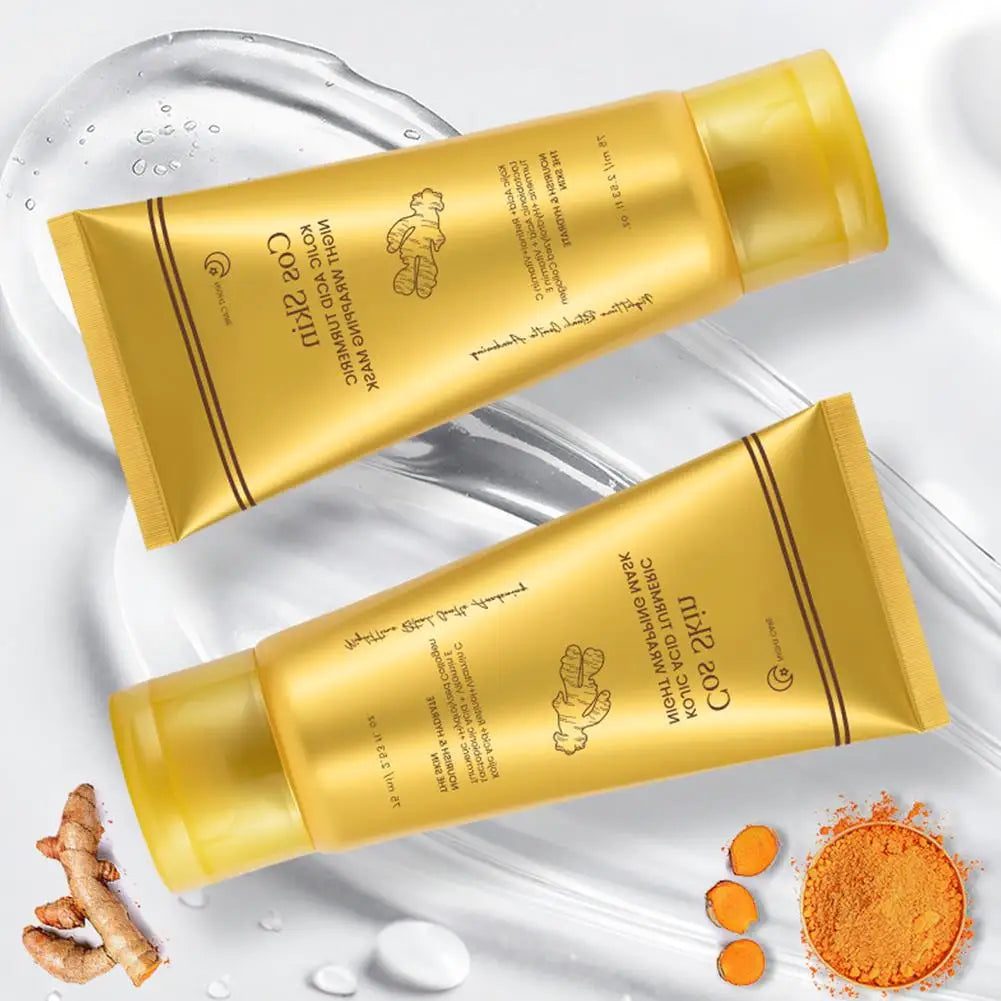 Kojic Acid Turmeric Overnight Peel-Off Mask – Collagen & Retinol