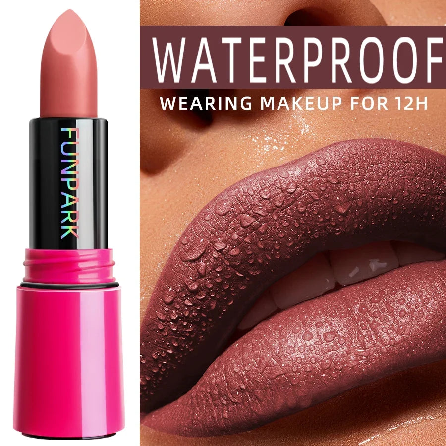 KAFURUX 25-Color Matte Lipstick – Waterproof Long-Lasting