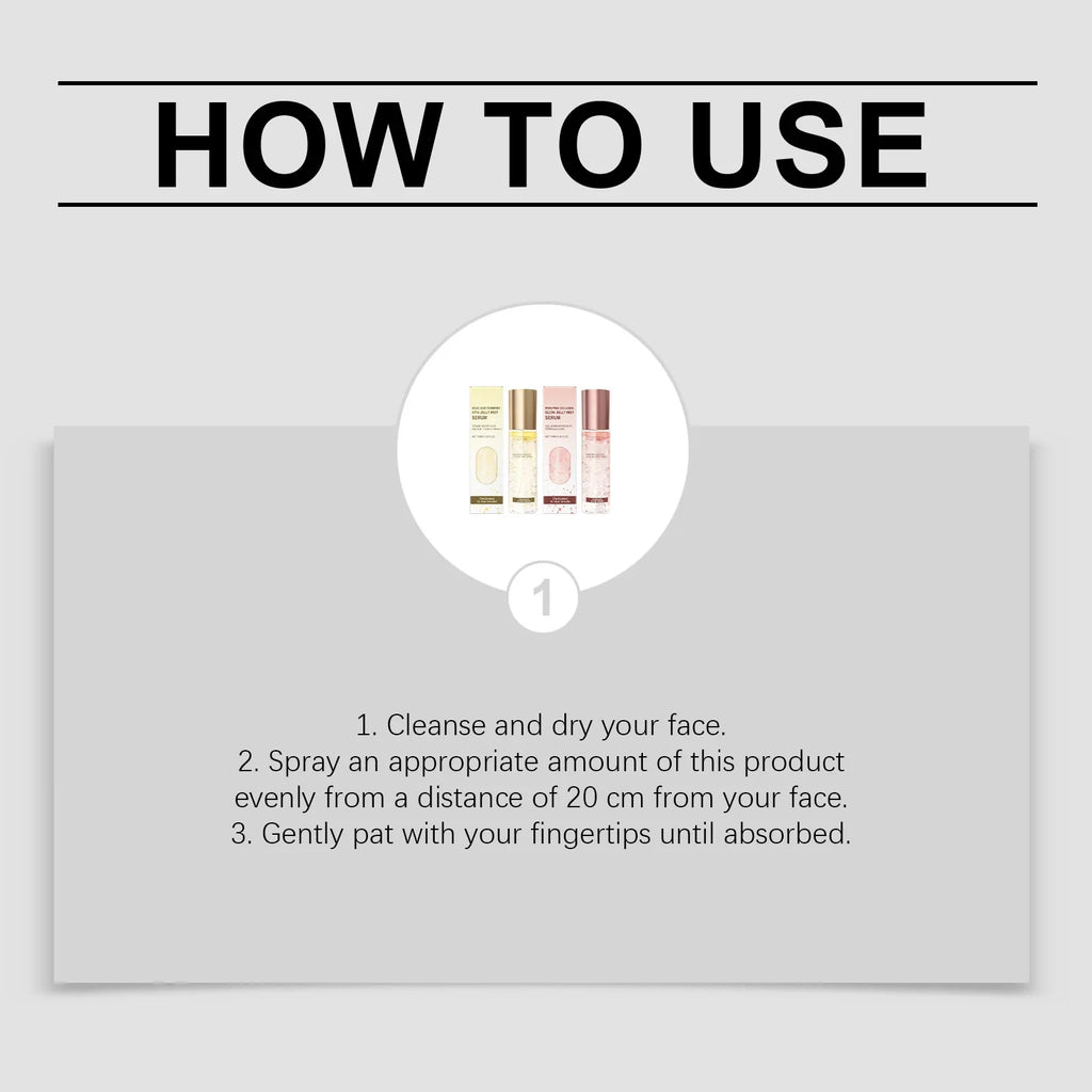Hyaluronic Acid Collagen Jelly Mist Serum – Hydrate & Brighten