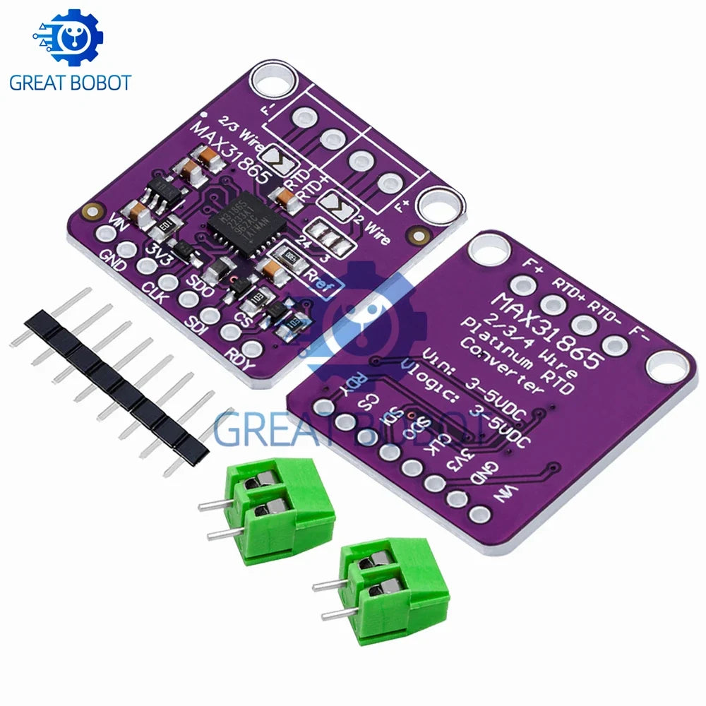 MAX31865 PT100/PT1000 RTD to Digital Converter – Arduino
