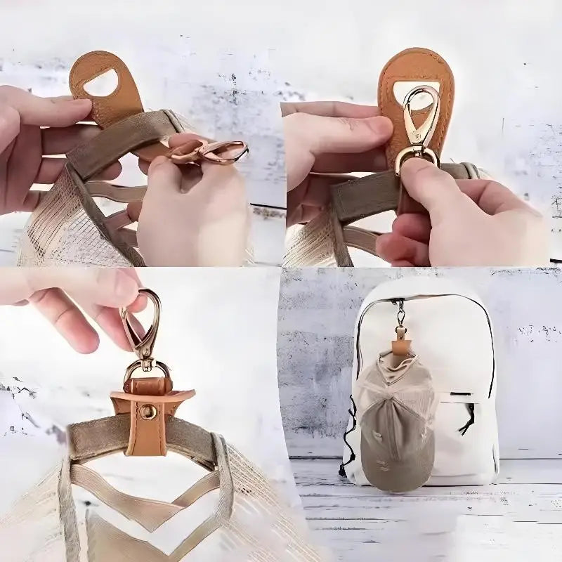 Universal Hat Clip for Backpack – Hands-Free Cap Holder