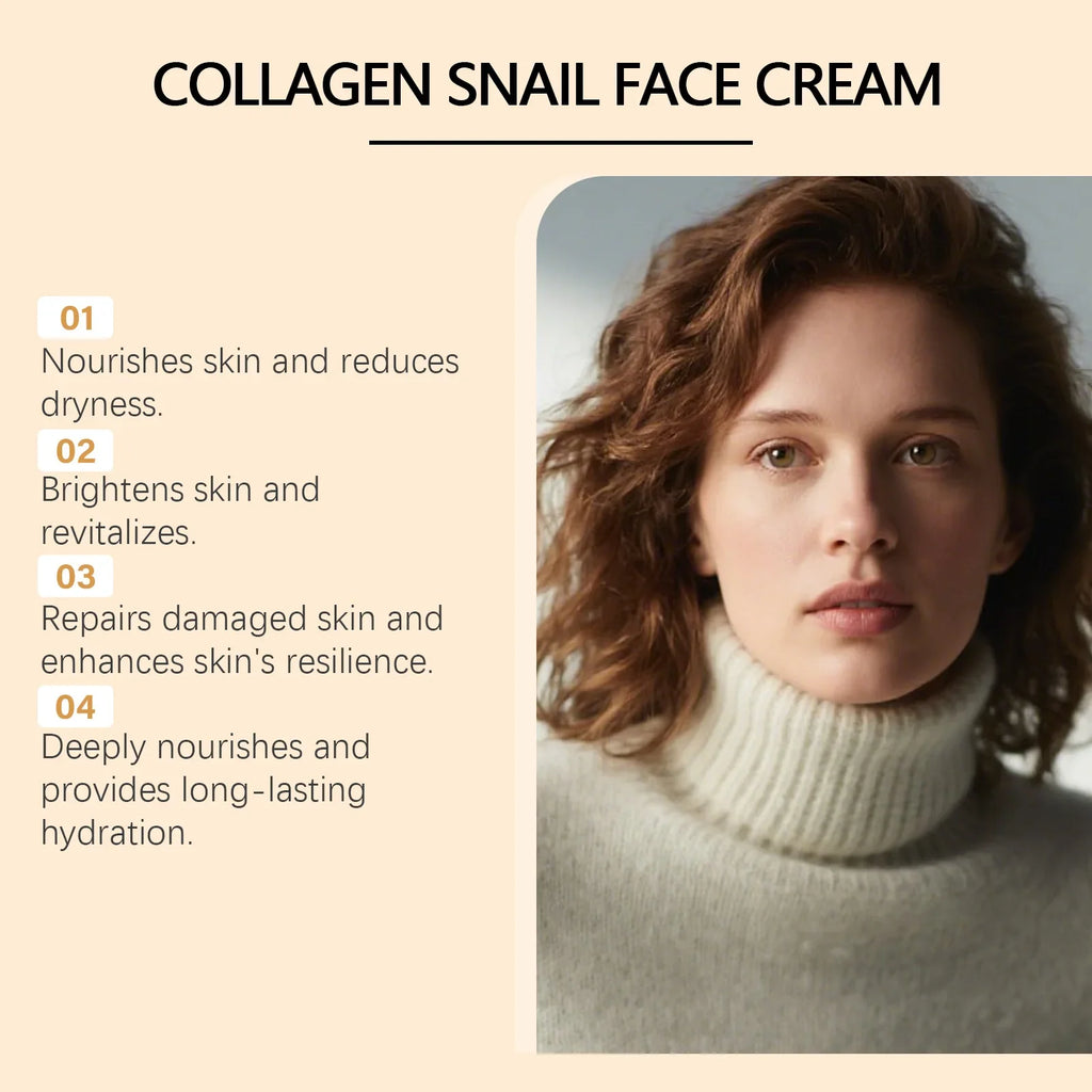 Hoygi Collagen Snail Anti-Aging Face Cream 80g | Moisturizer
