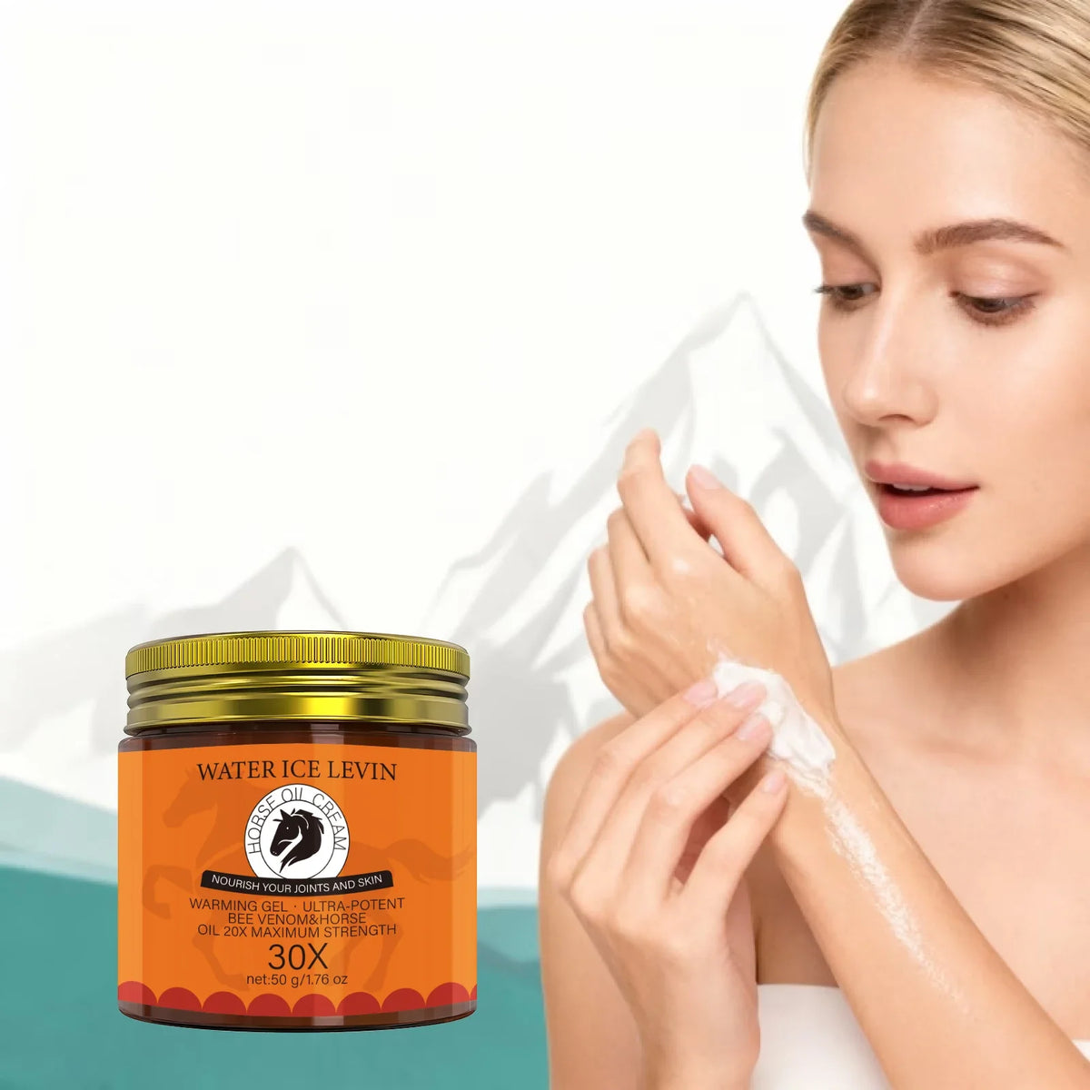 Horse Oil Cream with Bee Venom & Rosemary – 50g Body Cream