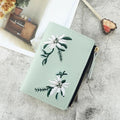 Women's Retro Embroidery Short Wallet & Floral Card Holder Purse