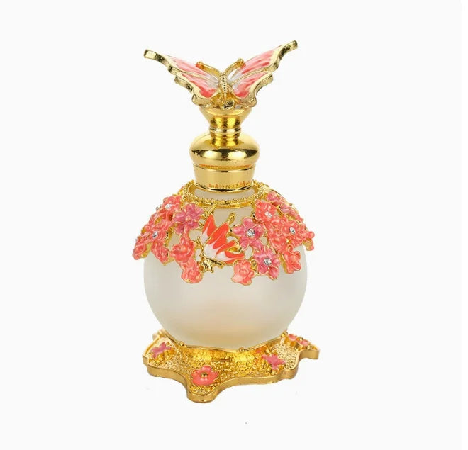 YU FENG Beautiful Butterfly Glass Perfume Bottles Bundle