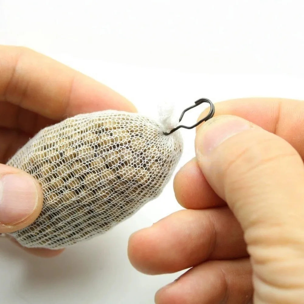 30pcs Metal PVA Bag Clips – Gourd-Shaped Carp Fishing Connectors