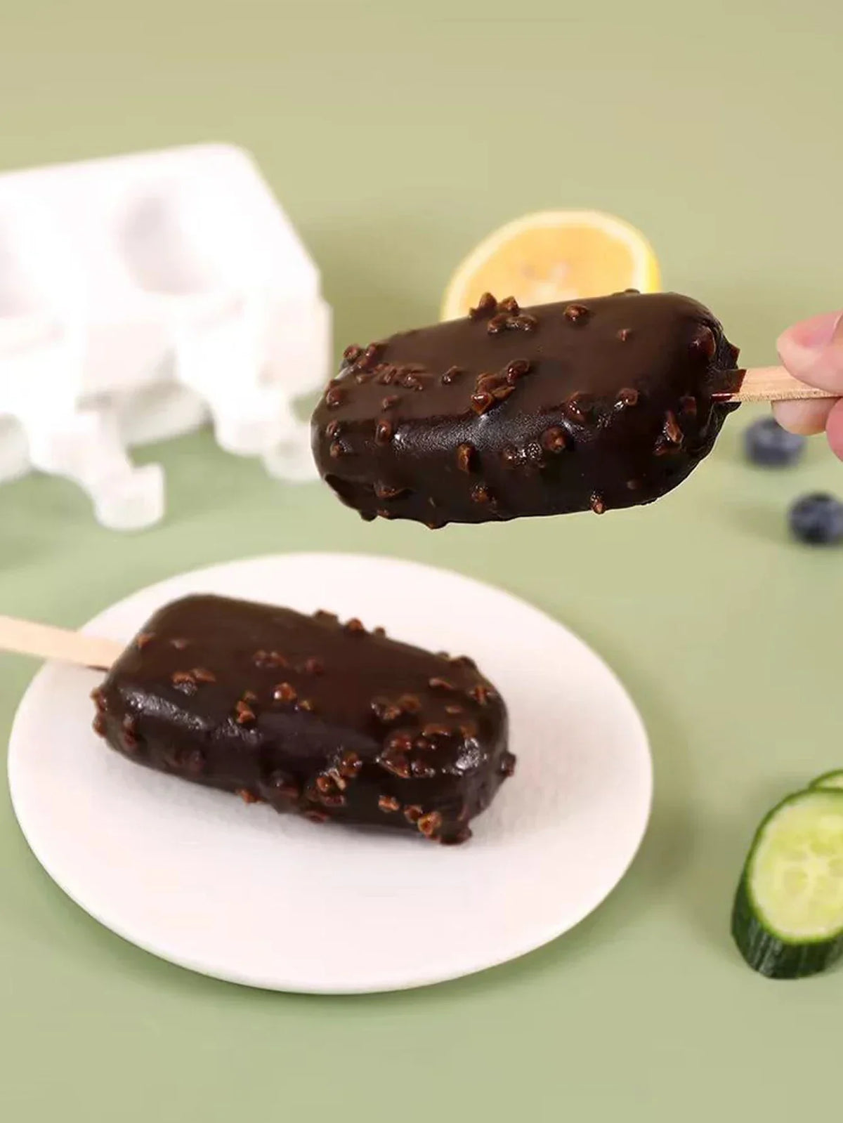 Silicone Ice Cream & Popsicle Mold – DIY Fruit Ice Tray
