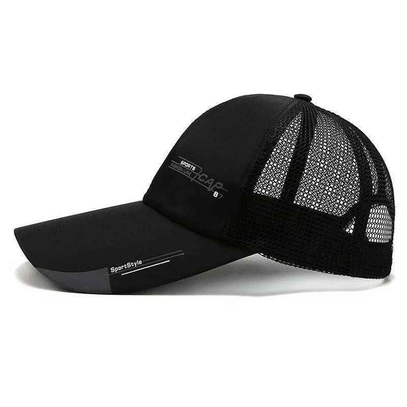 Men's Wide Brim Baseball Cap – UV Outdoor Sun Hat