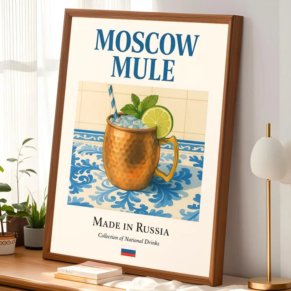 Cocktail Series Self-Stick Wall Art Poster – Waterproof HD