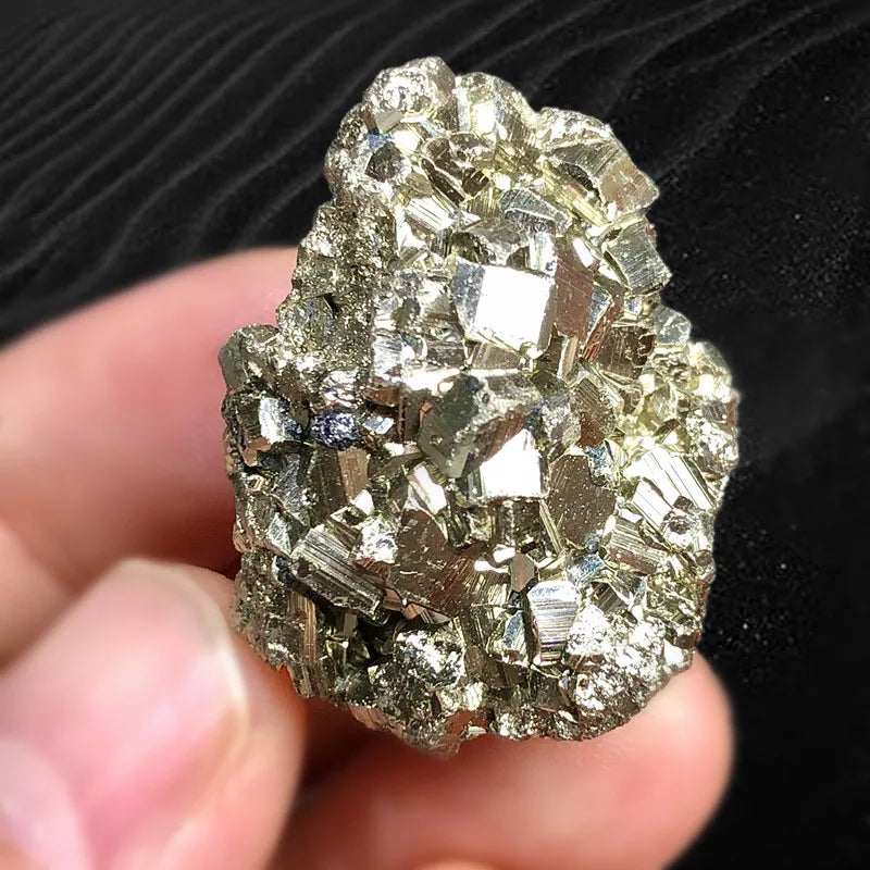 Natural Raw Pyrite Crystal Specimen | Gold Mineral Nugget