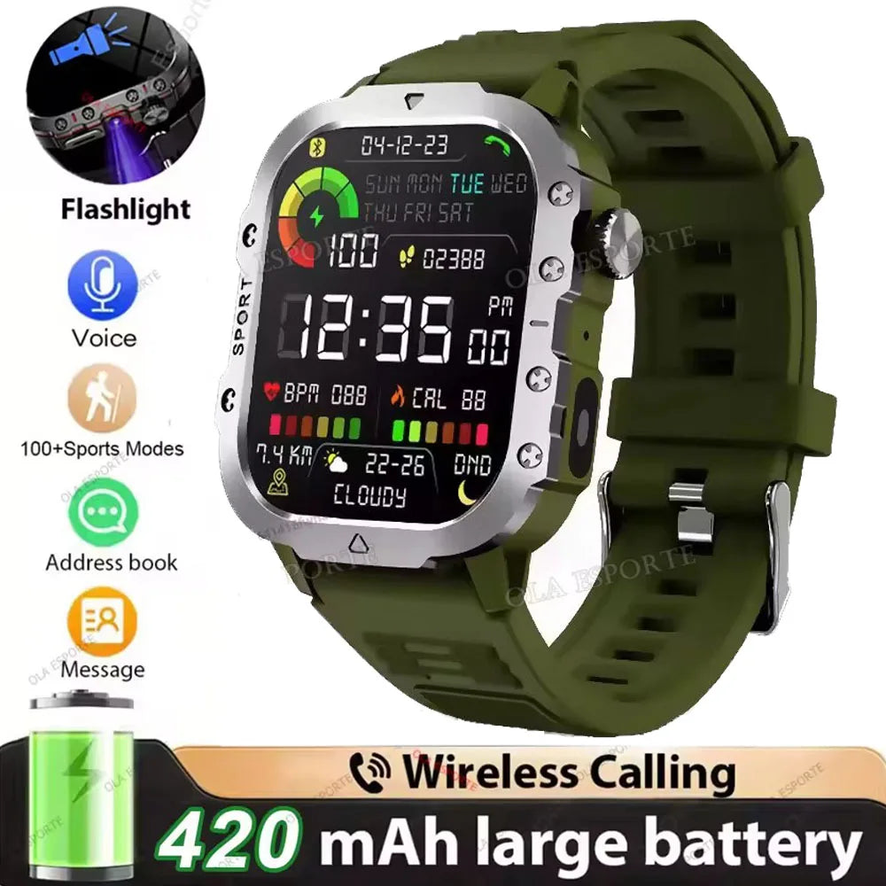 2026 Men Smart Watch Bluetooth Call Sleep Heart Rate Health Monitor