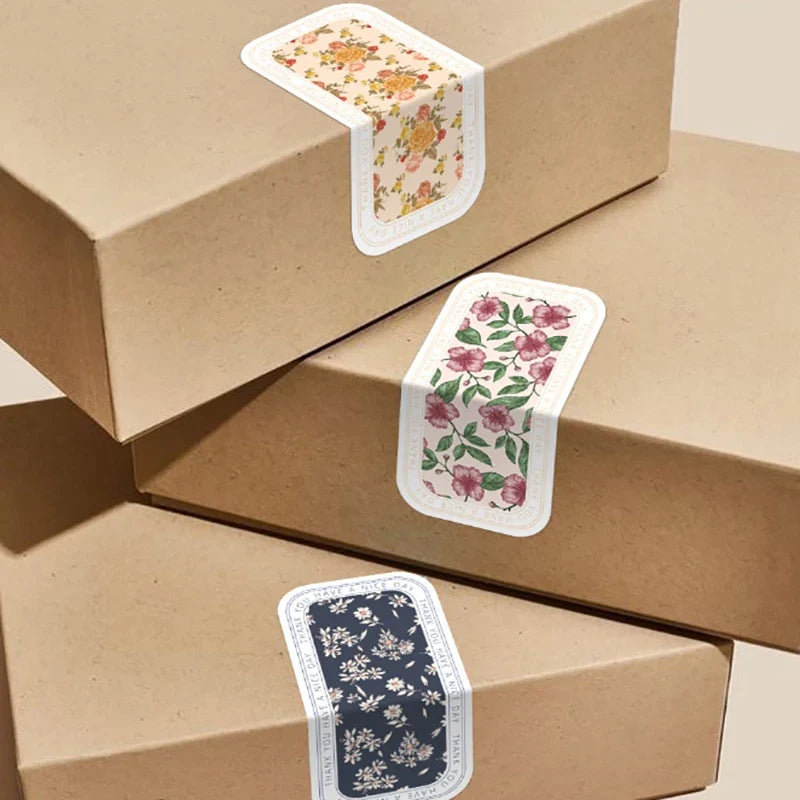 100pcs "Happy To See You Too" Thank You Stickers | Gift Packaging