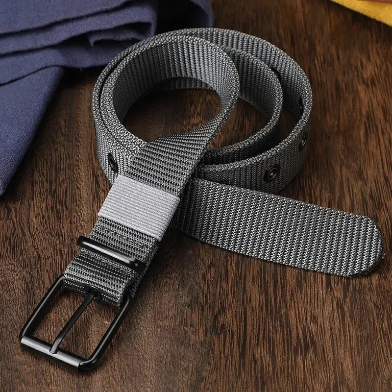 Unisex Canvas Pin Buckle Belt | Outdoor Sports Belt Men Women