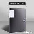 A4 Transparent Folder Document Large Capacity Dustproof Waterproof