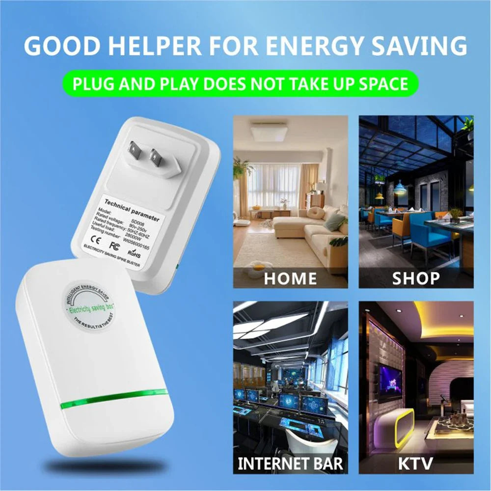 Pro Energy Saving Box EU Plug 90V-250V | Home Power Saver