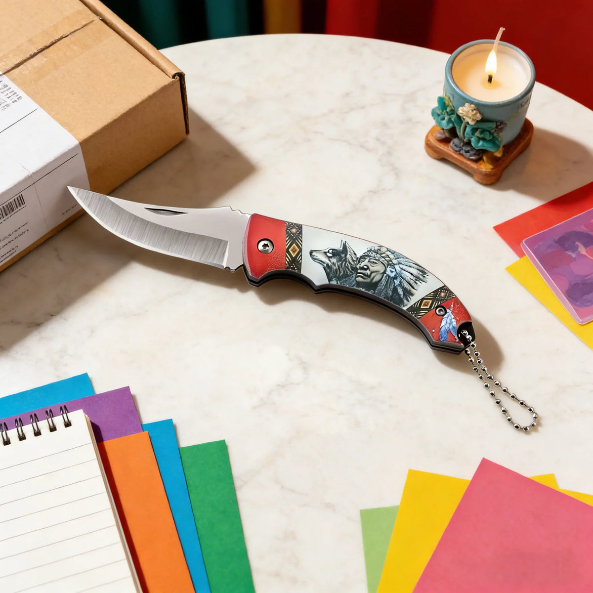 Multifunctional Folding Knife – EDC Camping & Fishing Utility