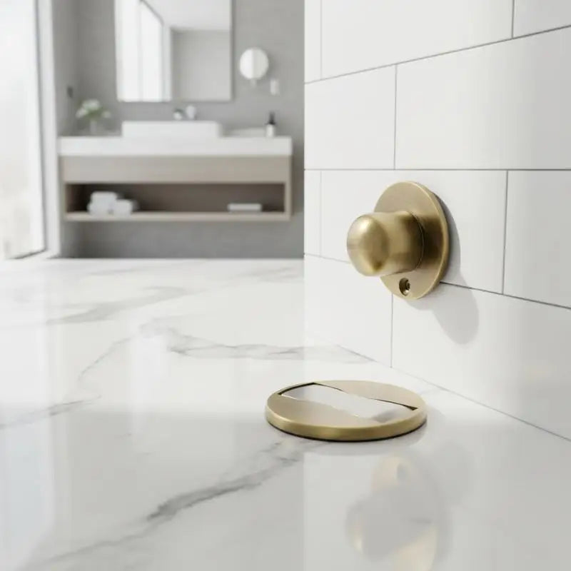 Strong Magnetic Door Stop Invisible Punch Easy Install Bedroom