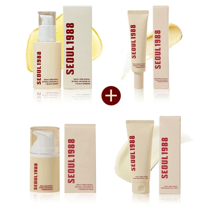 Seoul 1988 Retinol Ginseng Eye & Face Cream Serum Set