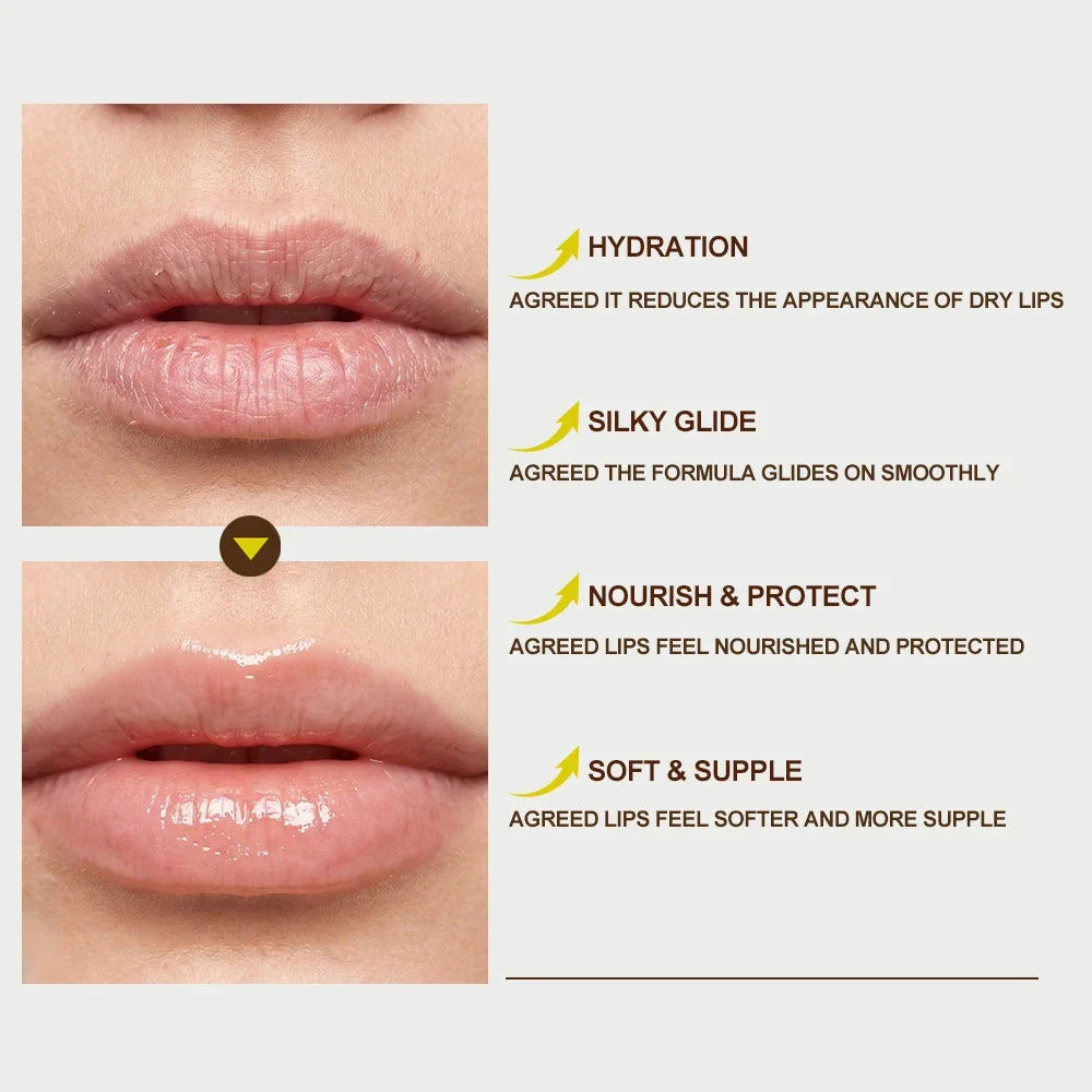 Caramel Banana Lip Gloss & Balm – Hydrating Peptide Lip Glaze