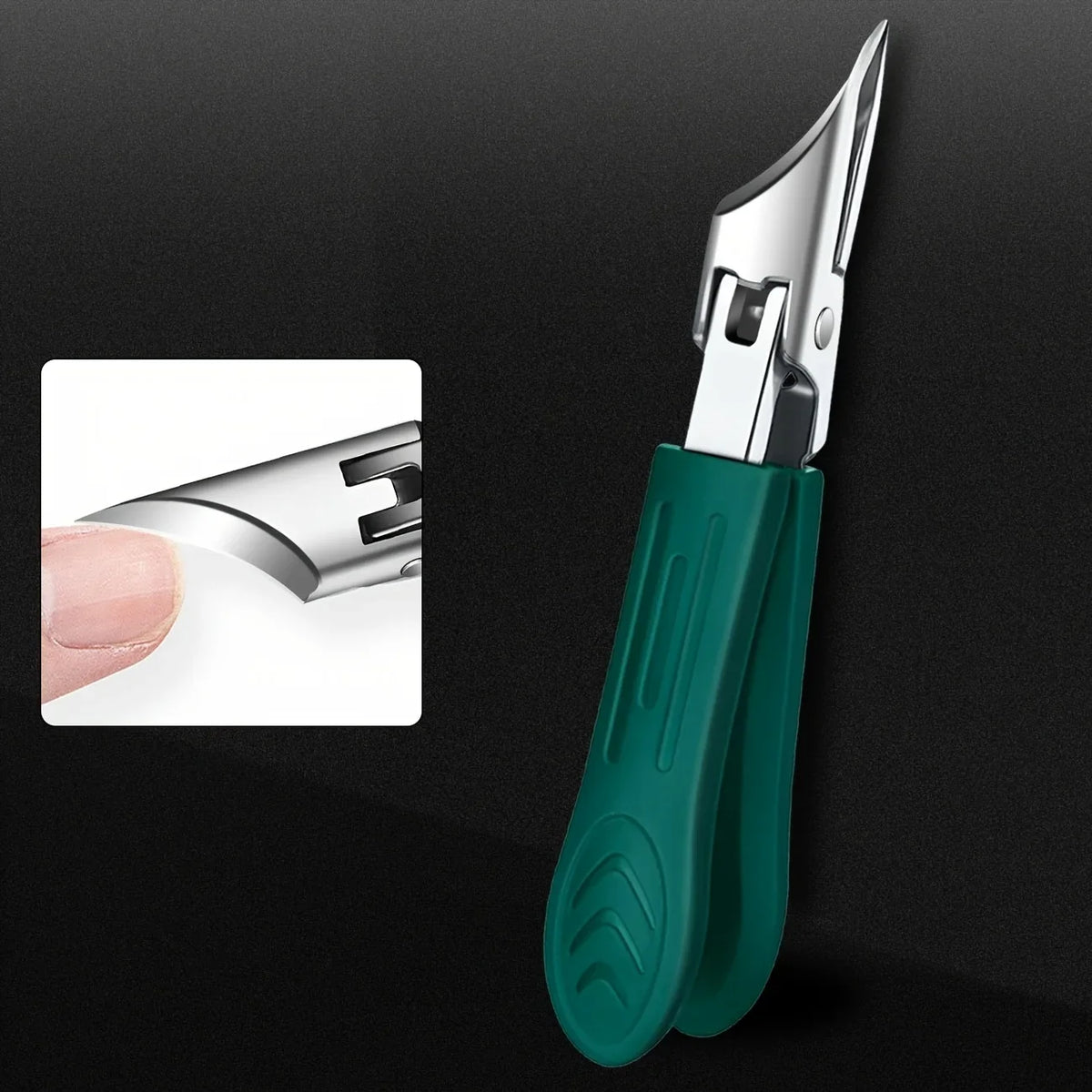 Ingrown & Thick Nail Clipper | 25° Precision Beveled Trimmer