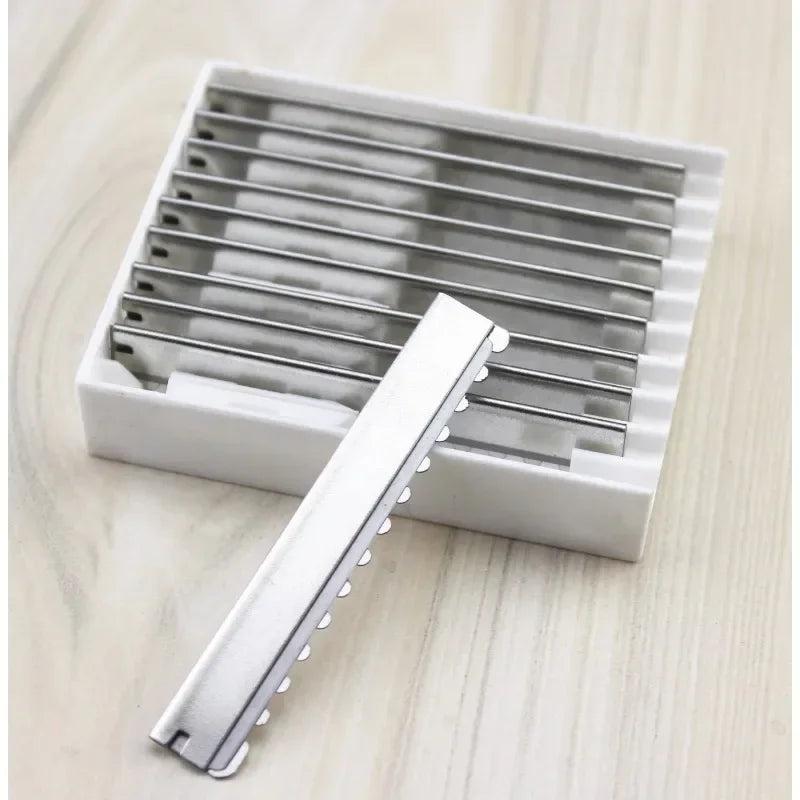 Stainless Steel Safety Hair Razor Blades – Barber Thinning Set