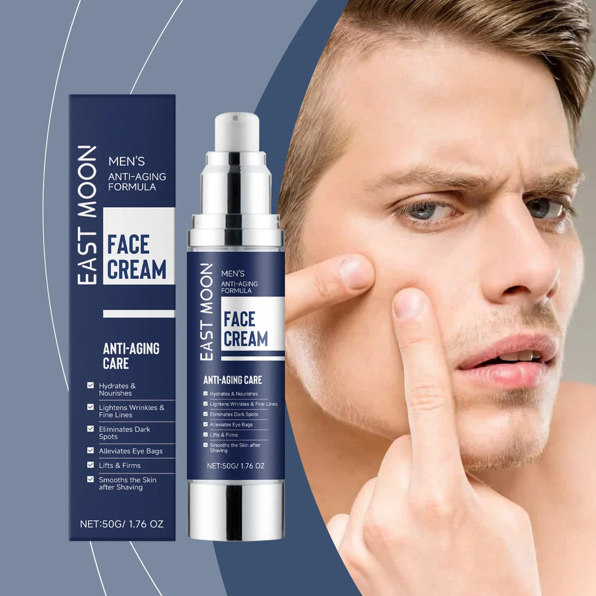 East Moon Men's Anti-Wrinkle Firming Face Cream 50g