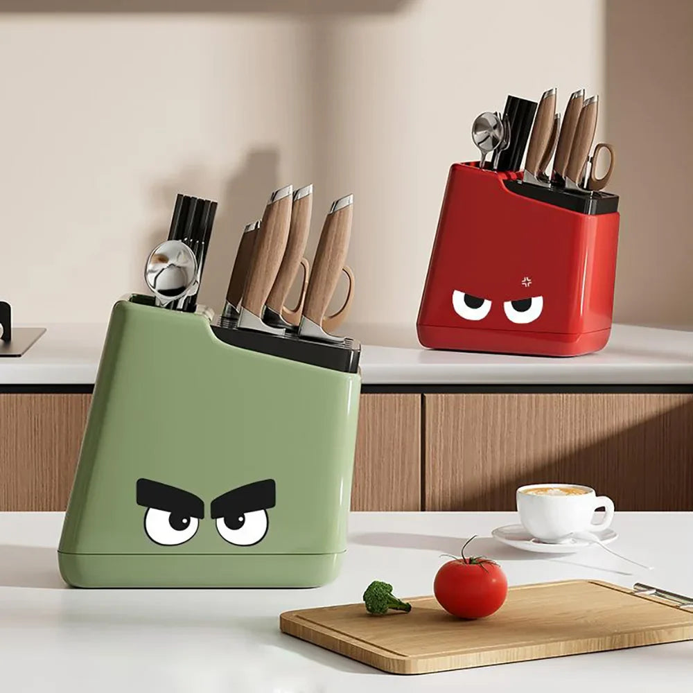 Multi-function Knife Rack Kitchen Knives Tableware Drain Storage