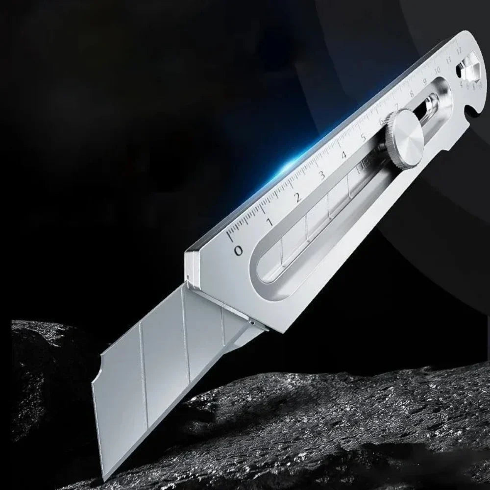 6-in-1 Retractable Utility Knife | Stainless Steel 18mm Blade