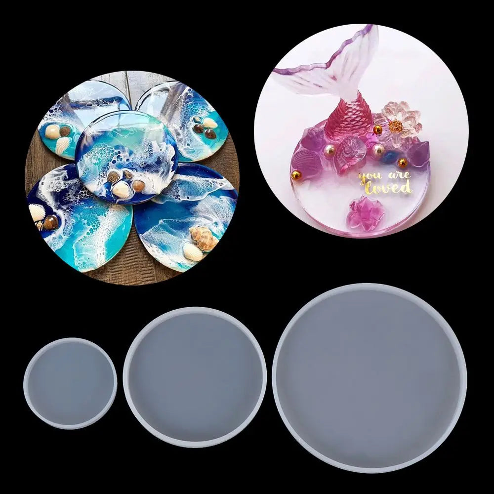 Silicone Mold Round Petri Dish Coaster Epoxy Resin Art Supplies Make